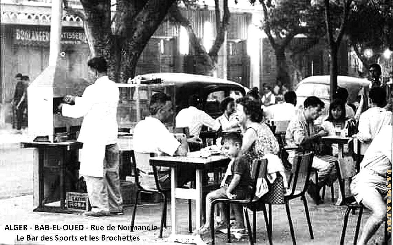 Alger-Bab-el-Oued - Rue de Normandie - Le Bar des Sports et les Brochattes- Doc. Vinaccio.jpg